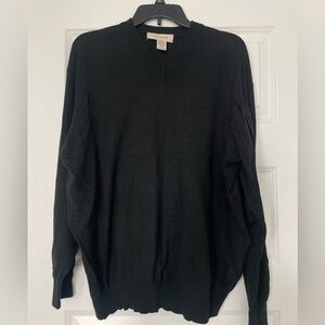 Pronto Uomo Men’s Black V-Neck Sweater